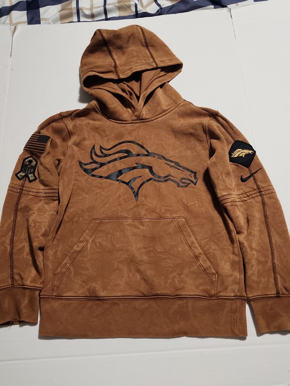 Nike NFL Denver Broncos Brown Pullover Hoodie, S Ch P 8